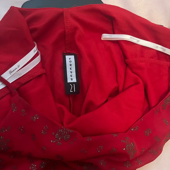 Vintage Forever 21 red glitter dress - Picture 5 of 8